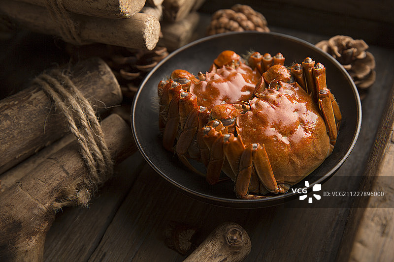 美味大闸蟹静物图片素材