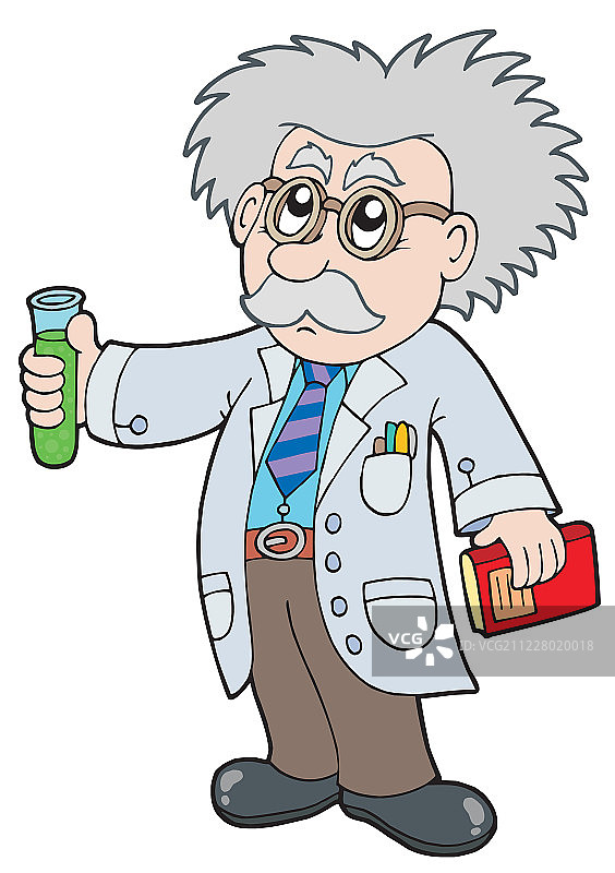 卡通科学家图片素材
