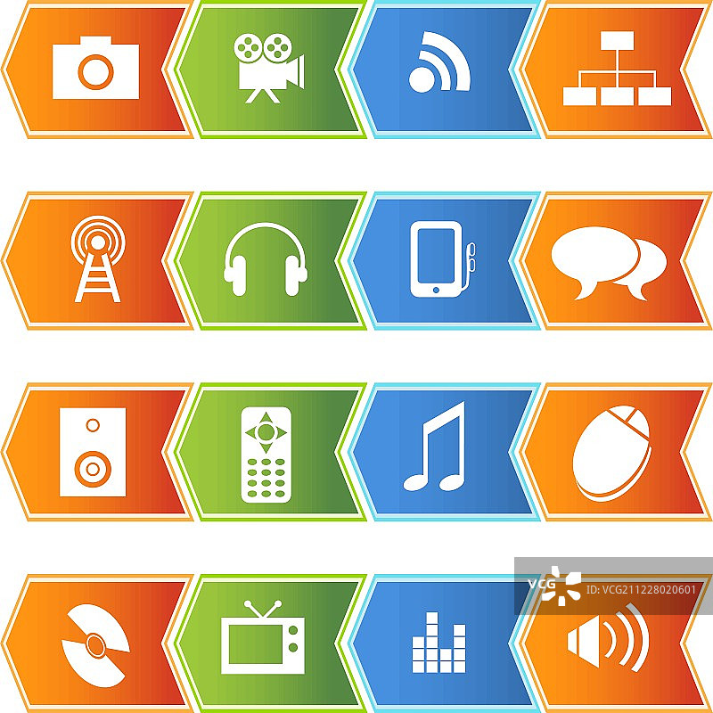 多媒体按钮图片素材