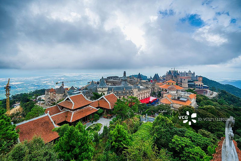 巴拿山古堡图片素材