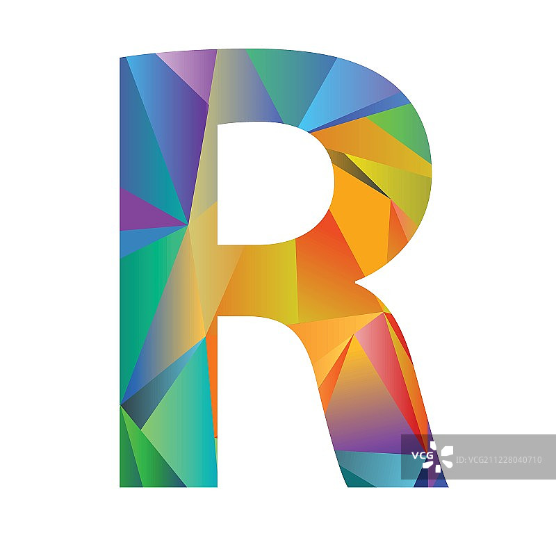 不同颜色的字母O图片素材