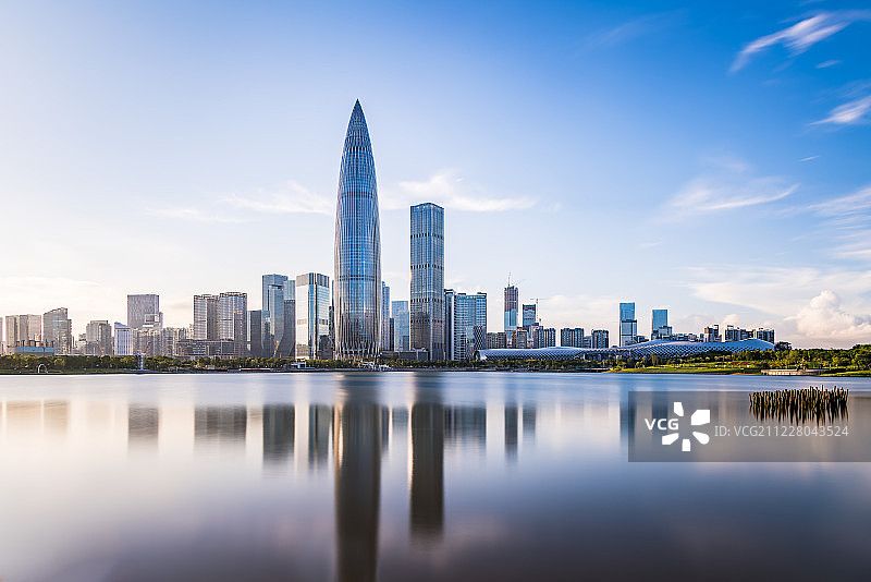 深圳人才公园黄昏图片素材