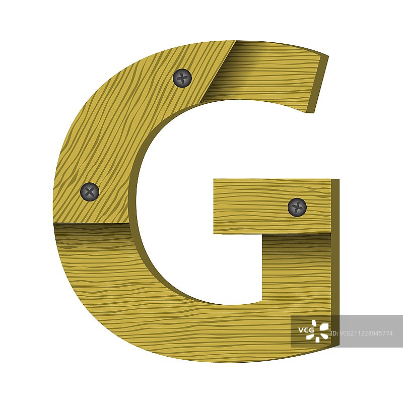 木制字母G图片素材