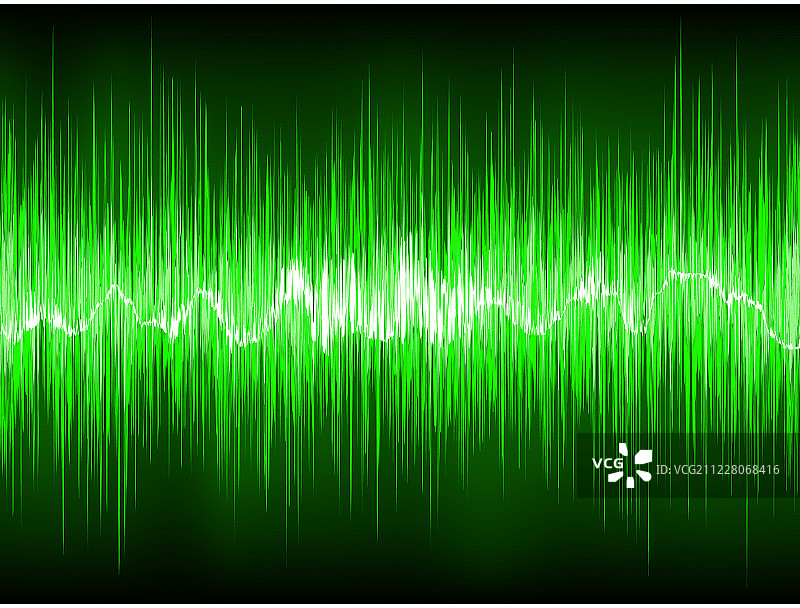 绿色抽象波形EPS8图片素材