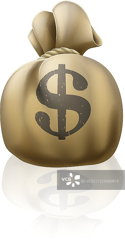 美元钱袋图片素材