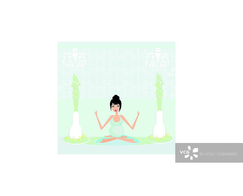 孕妇瑜伽图片素材
