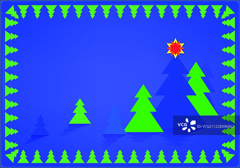 圣诞树卡片图片素材