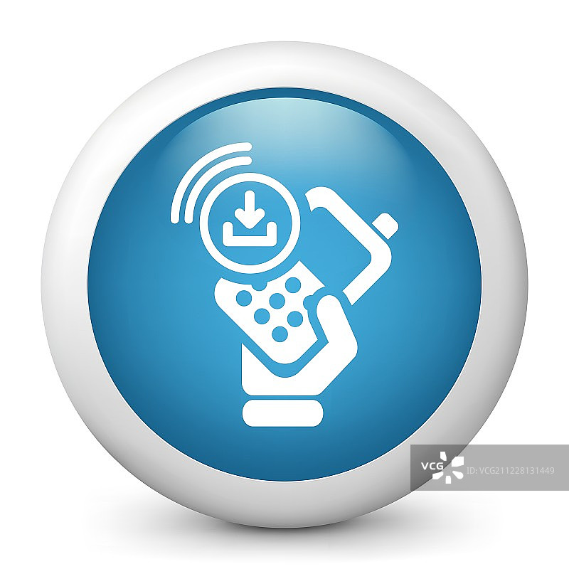 蓝色光泽图标图片素材