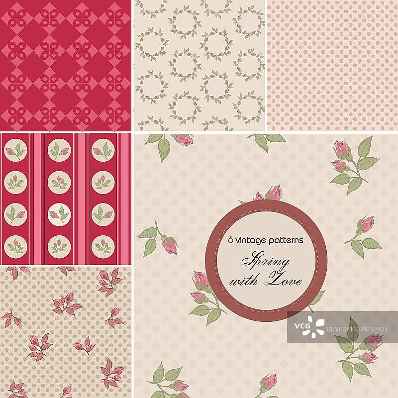 复古图案图片素材