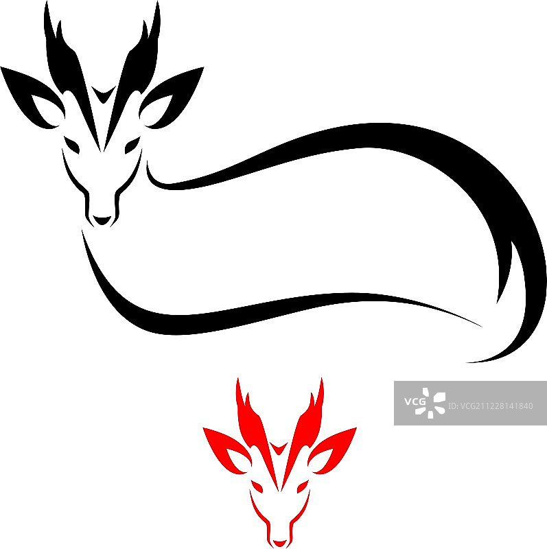 喜马拉雅鬣羚图片素材