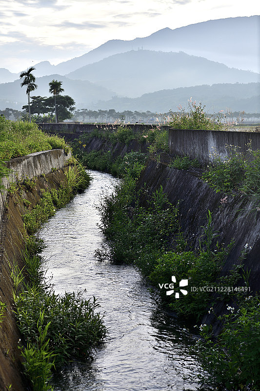 乡村水渠图片素材