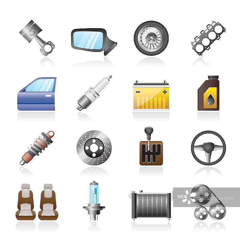 汽车零件图标图片素材