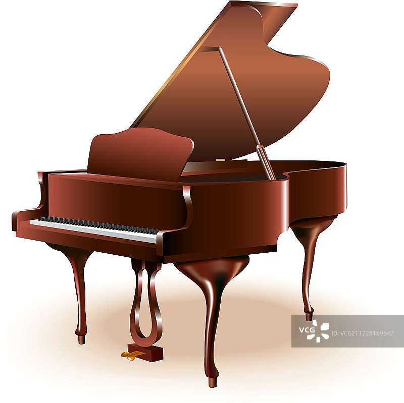 古典大钢琴图片素材