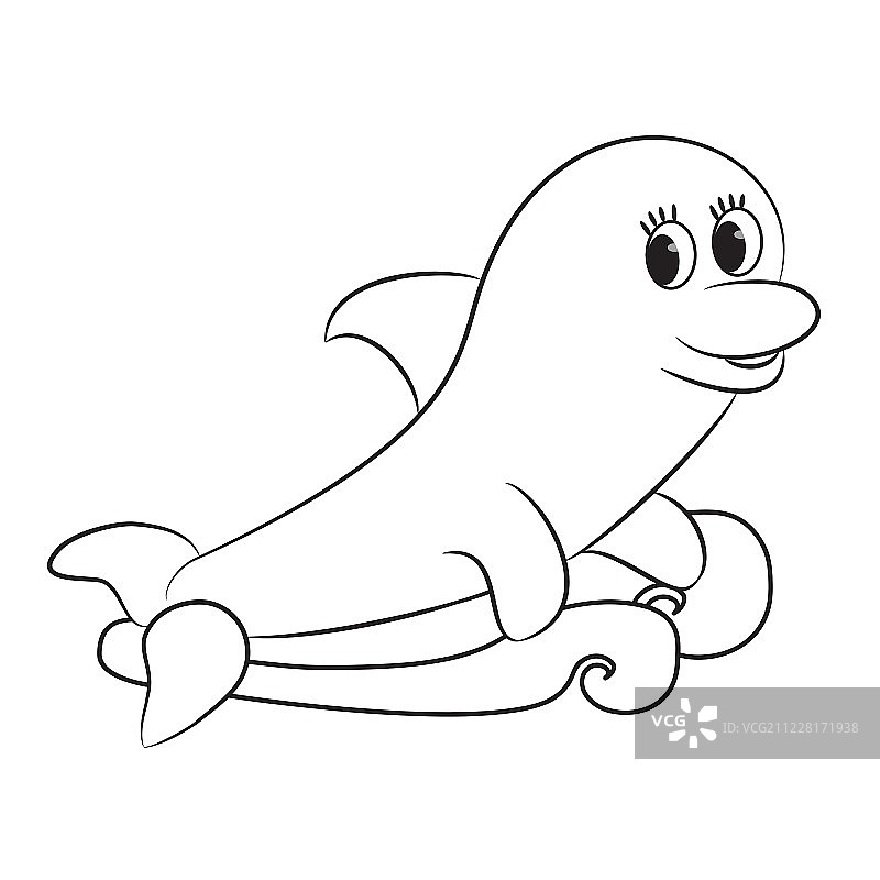 卡通海豚图片素材