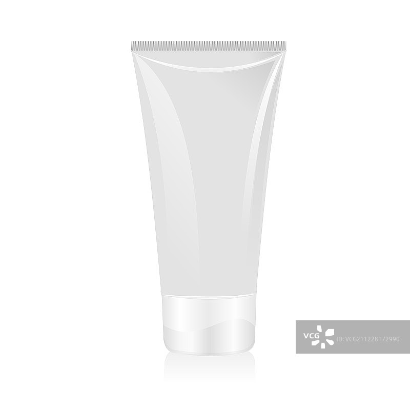 隔离的乳霜管图片素材