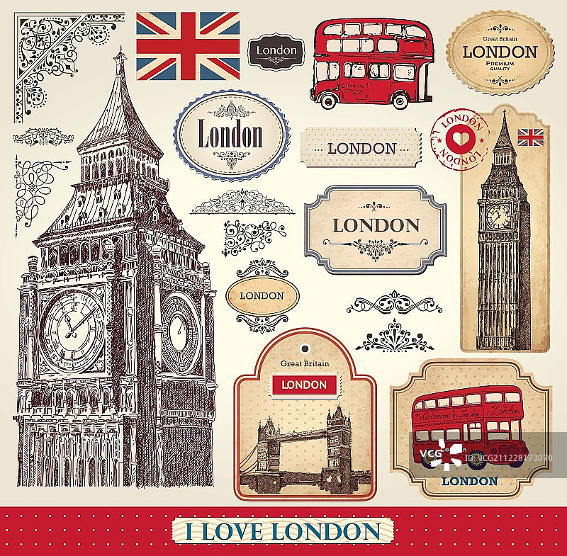 伦敦标志图片素材