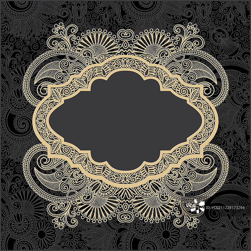 深色华丽的花卉背景图片素材