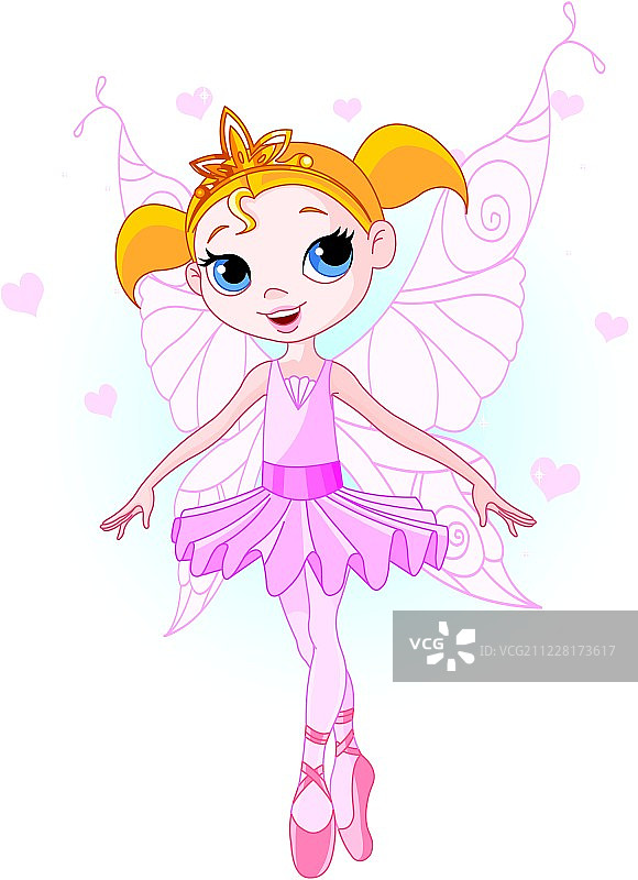 可爱的芭蕾舞仙女图片素材
