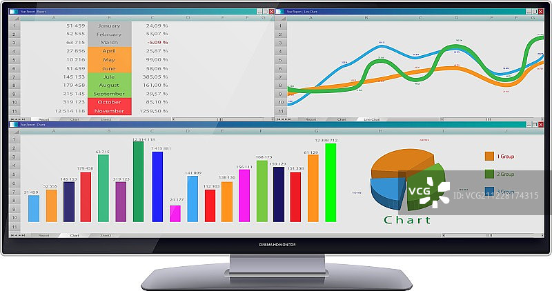 超宽电影高清显示器图片素材