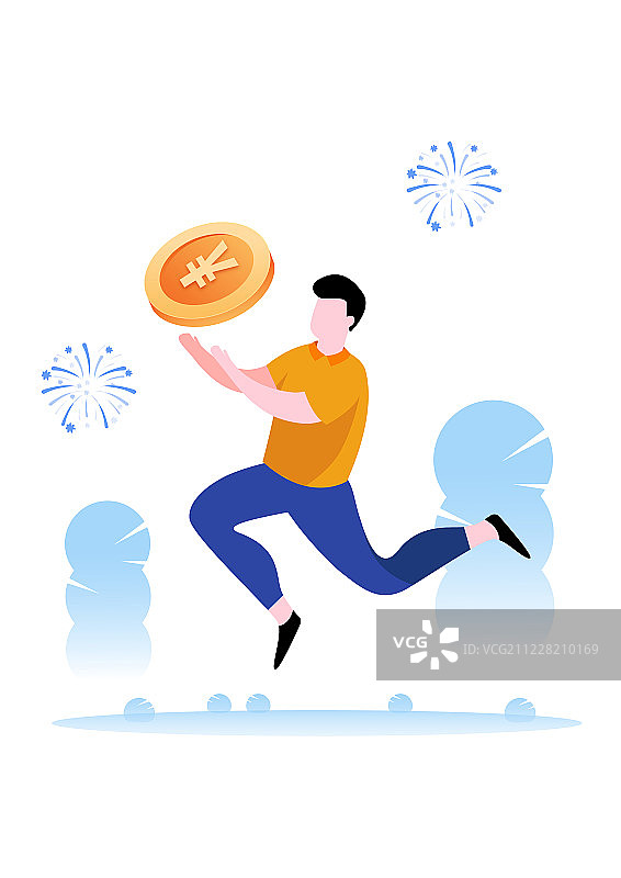 金融矢量扁平商业人物插画图片素材