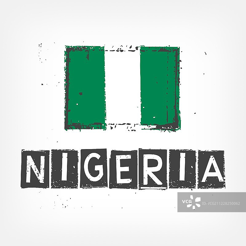 尼日利亚国旗图案图片素材