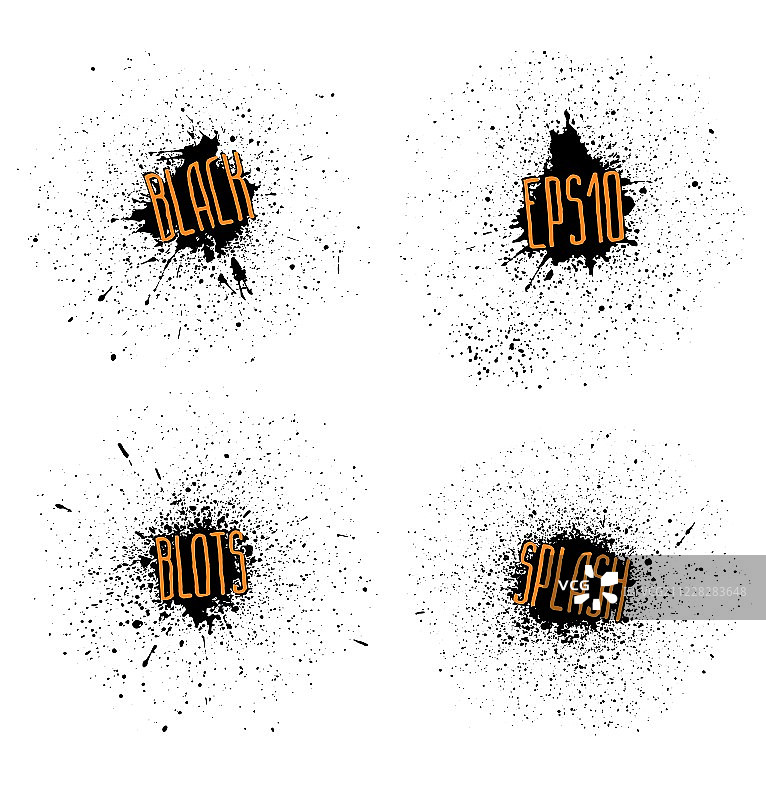 墨迹合集图片素材