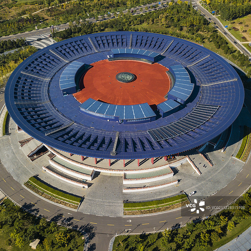 航拍北京怀柔国家会议中心之二图片素材
