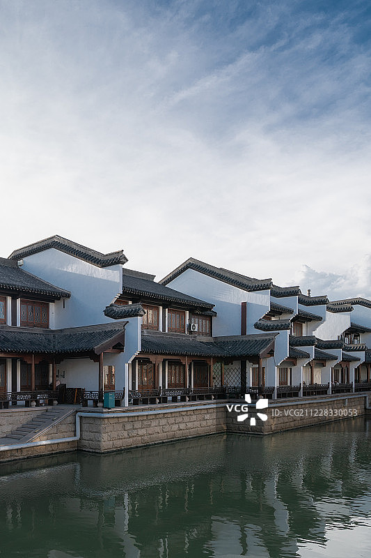 江苏常州淹城仿古建筑图片素材