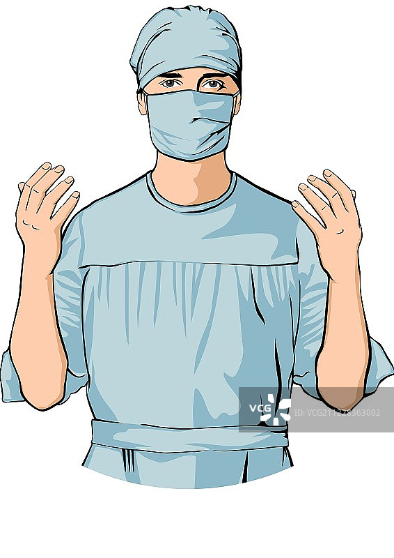 外科医生插画图片素材