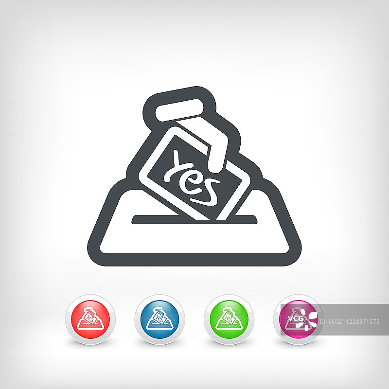 投票概念图标图片素材