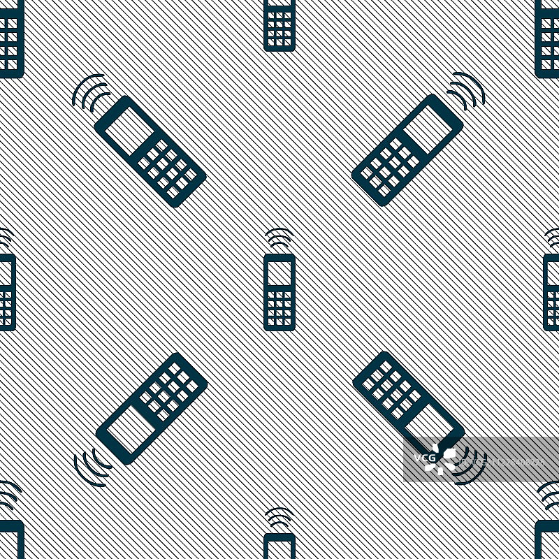 遥控器图标标志，具有几何纹理的无缝图案矢量素材图片素材