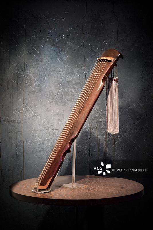 浙江省博物馆馆藏古琴图片素材