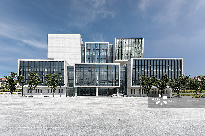 现代化历史博物馆与大理石地面图片素材