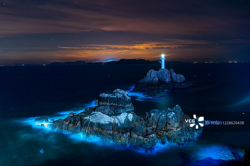 荧光海图片素材