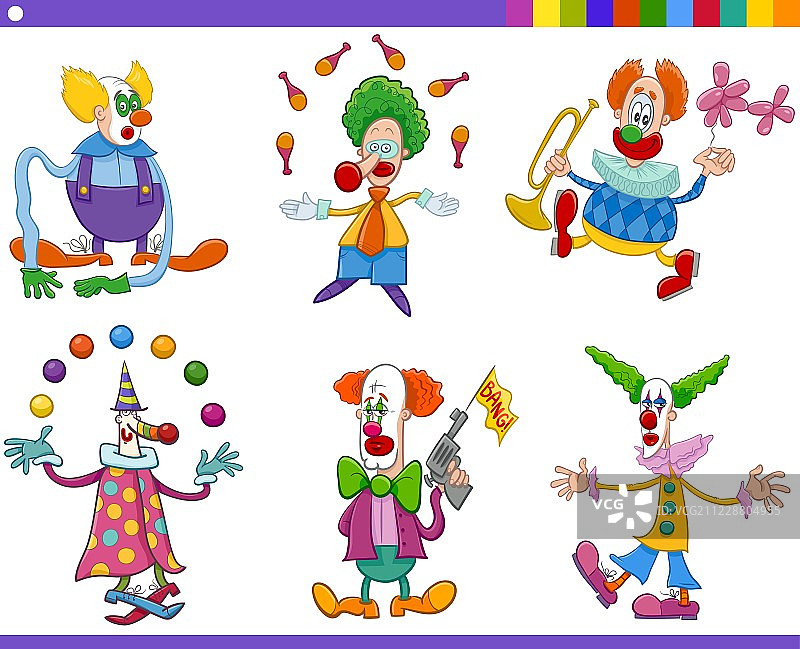 马戏团小丑合集图片素材