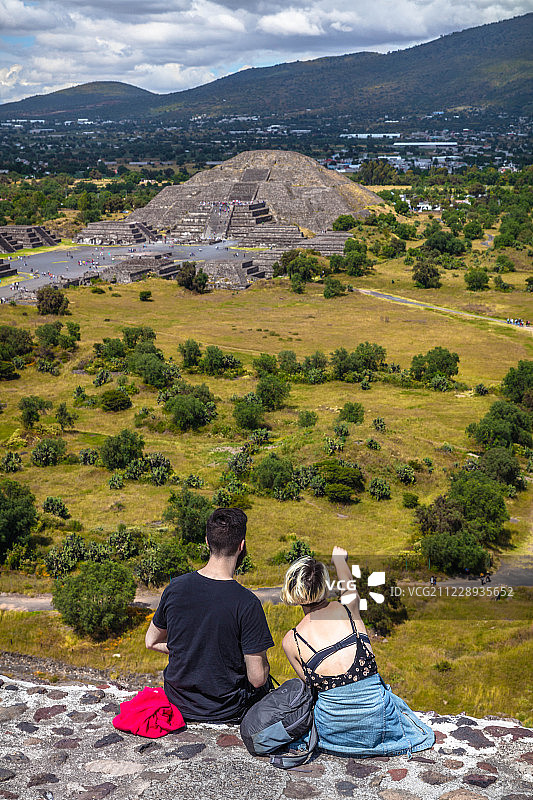 墨西哥的圣胡安特奥蒂瓦坎图片素材