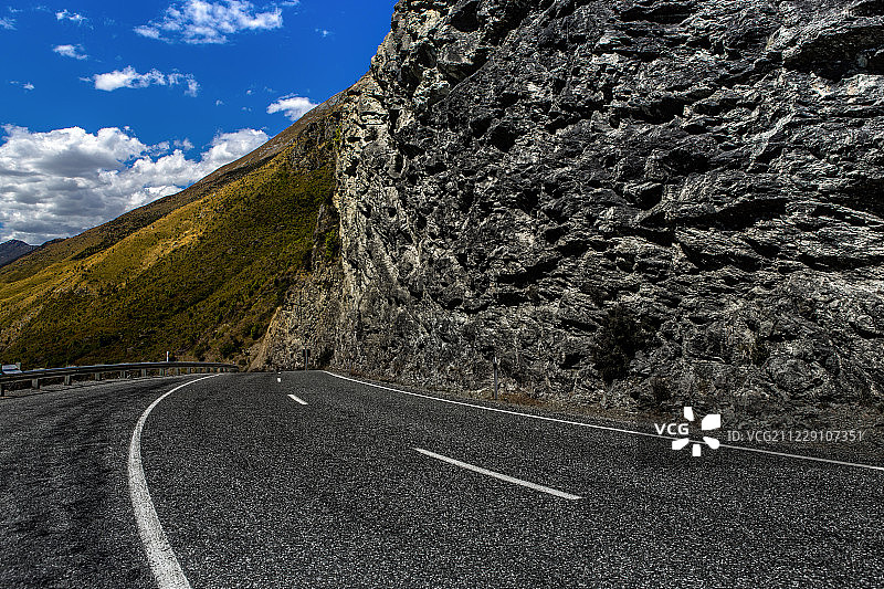 新西兰前进的道路图片素材