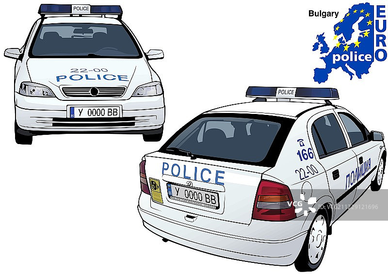 保加利亚警车图片素材