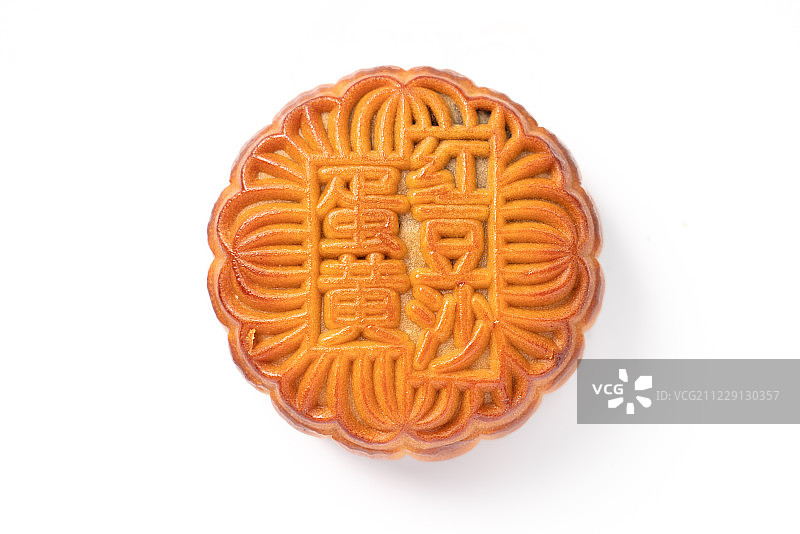白色背景中的月饼图片素材