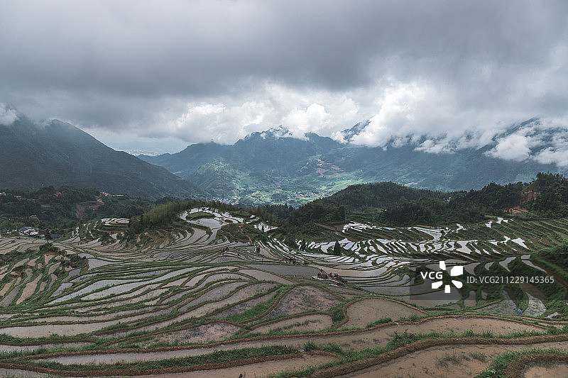 自然山间风光图片素材