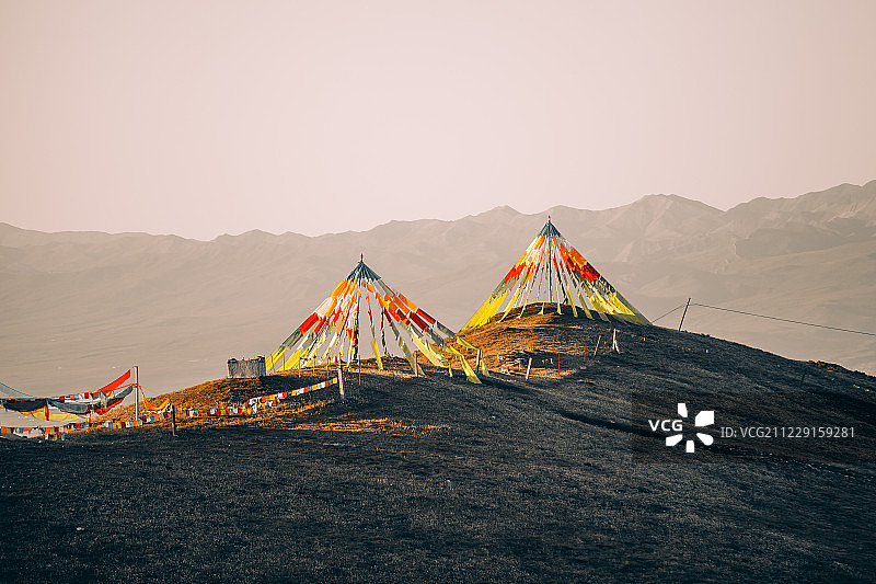 青海卓尔山风光图片素材