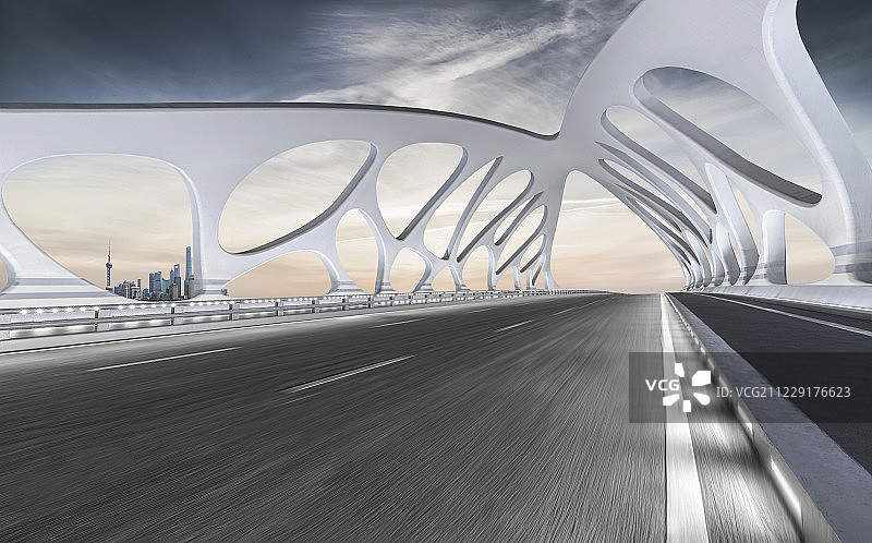 大桥城市风光道路图片素材