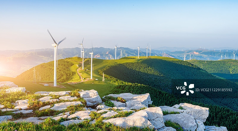 空中草原图片素材