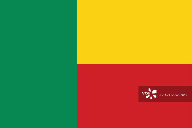 贝宁国旗矢量图图片素材