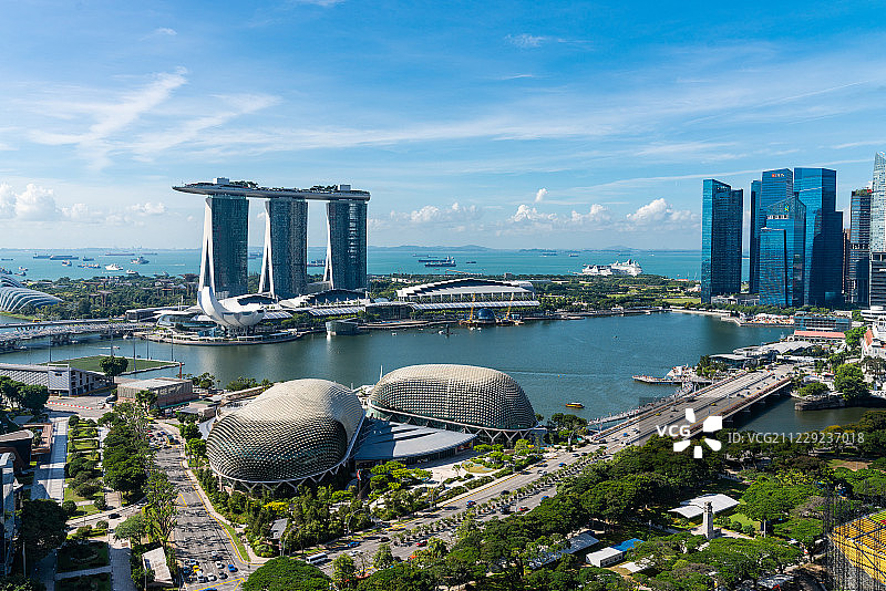 新加坡滨海湾景观图片素材