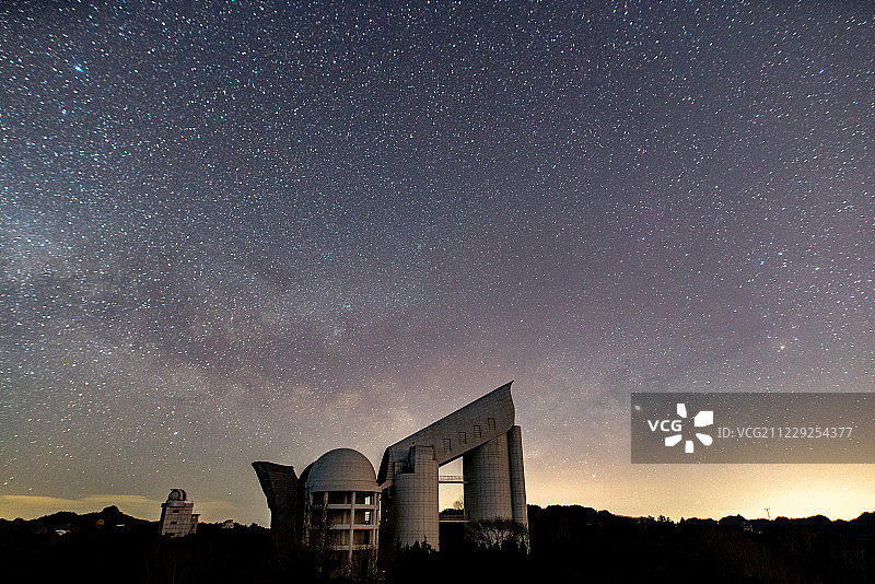 国家天文台兴隆观测站星空图片素材
