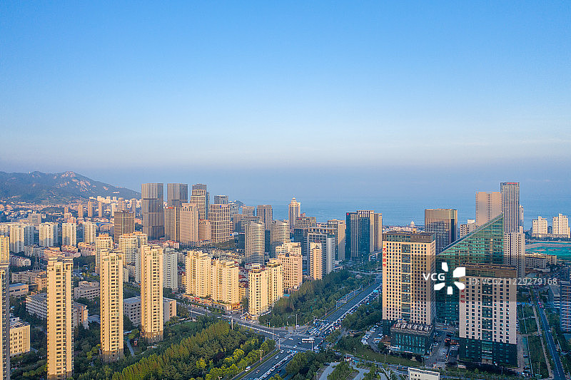 青岛市崂山区城市风光图片素材