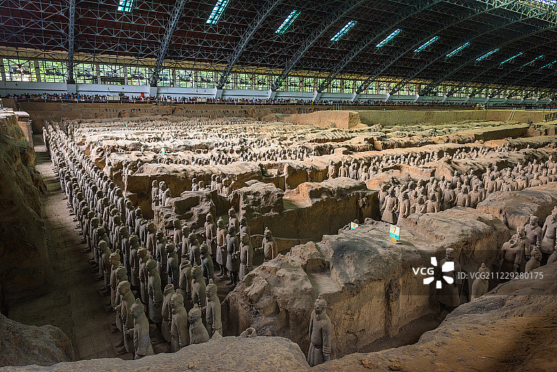 陕西省西安秦始皇陵兵马俑图片素材
