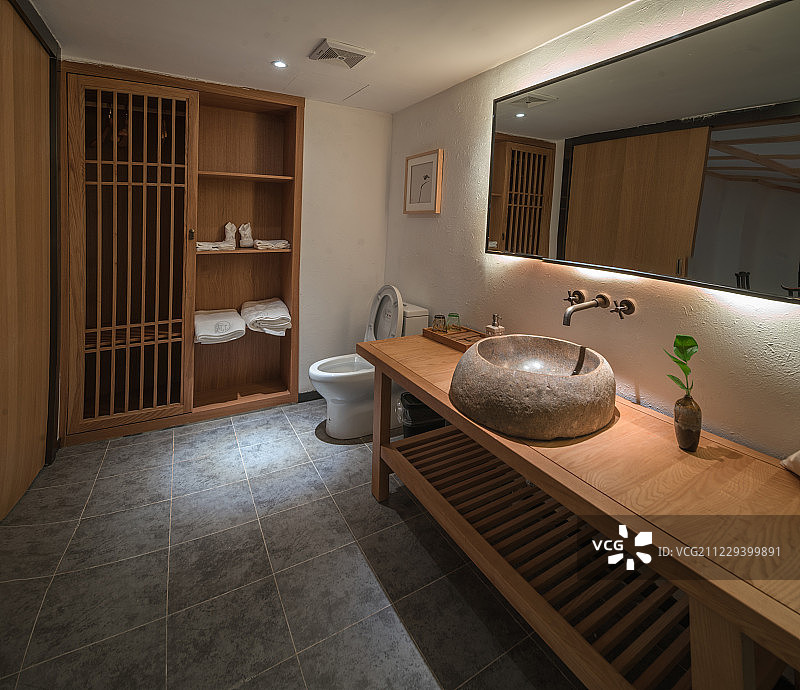 酒店客房民宿卫生间样板房图片素材