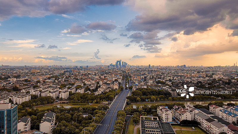 苏州中轴线城市风光图片素材